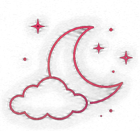 Luna y nube